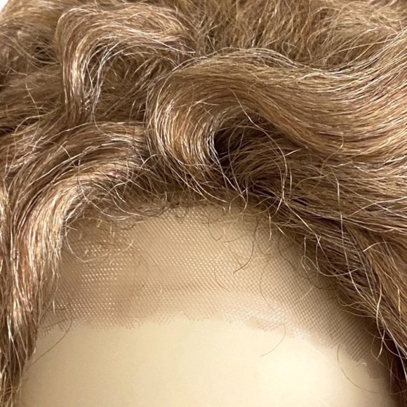 New Lace Front Wig Light Brown, Black, Brunette Big Wavy Curls, Synthetic NWT - Picture 3 of 7